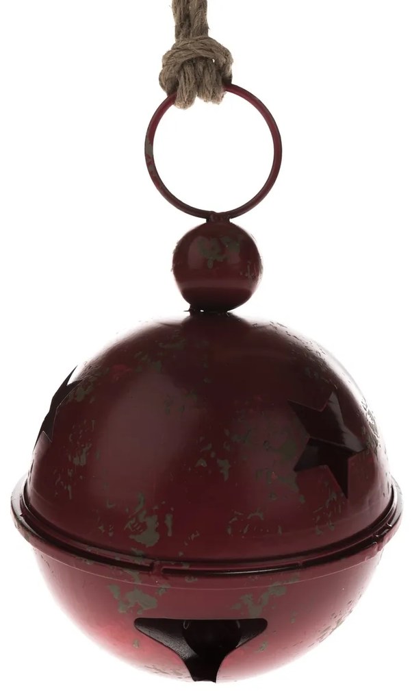 Clopoțel de metal cu stea roșu , 20 x 32 cm