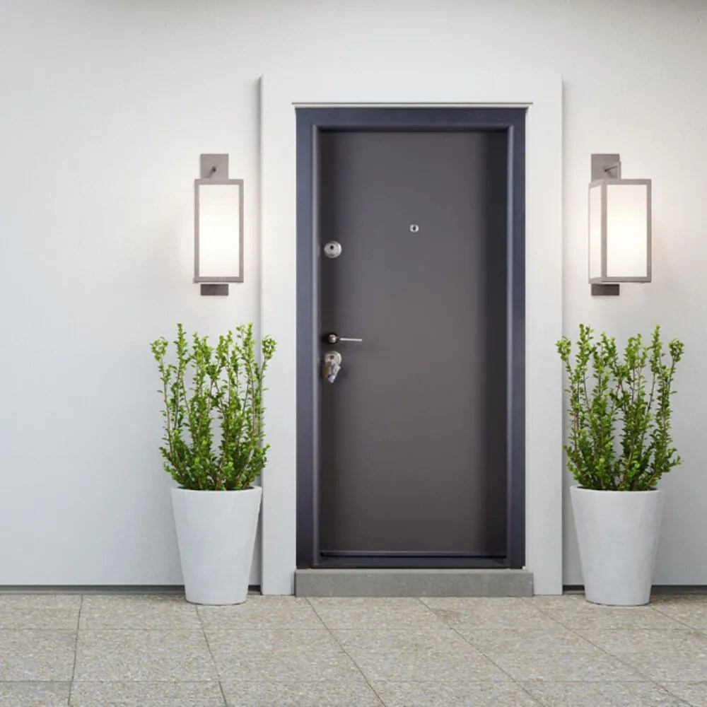 Usa metalica intrare apartament placata cu MDF Gri Antracit - Mega EKO P+ 9000 ST