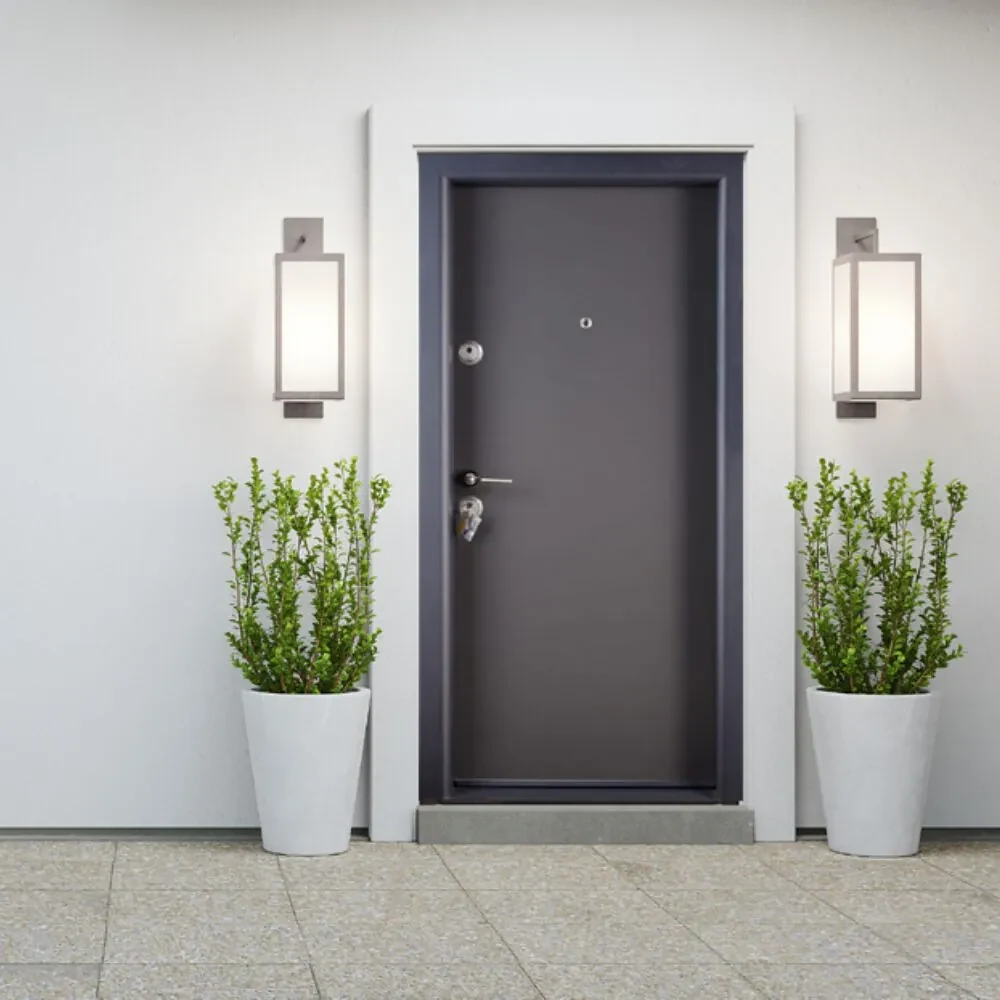 Usa metalica intrare apartament placata cu MDF Gri Antracit - Mega EKO P+ 9000 ST
