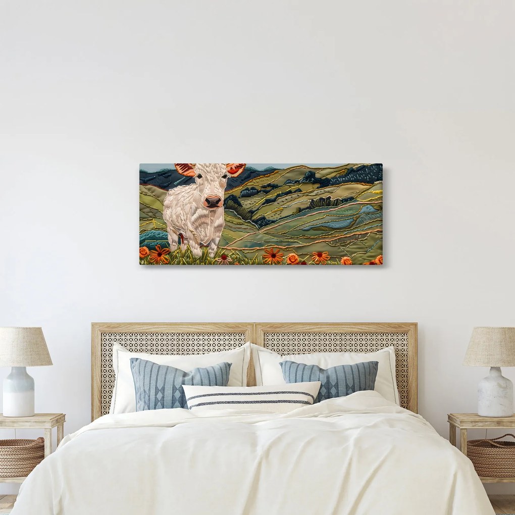 Tablou - Imitație de motiv tricotat (120x50 cm)