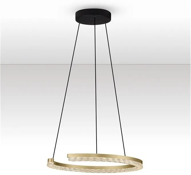 Lustra circulara aluminiu auriu GREAMY D-46cm