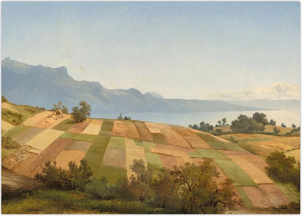 Tablou - Alexandre Calame, Swiss Landscape, reproducere (70x50 cm)