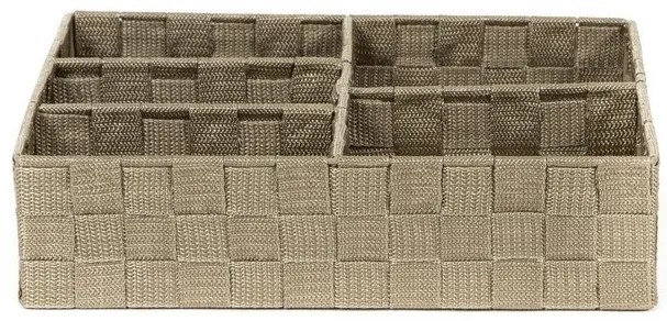 Organizator Compactor TEX 32 x 25 x 8 cm, 5 piese, maro deschis