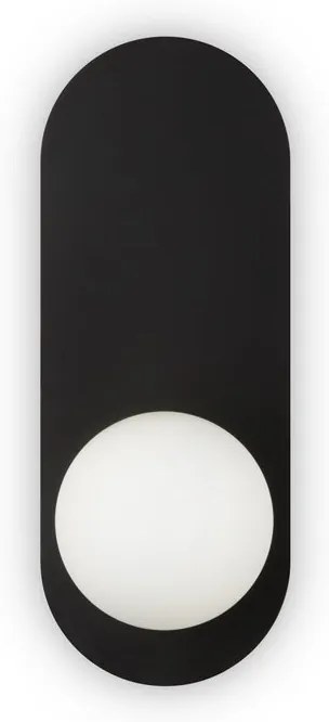 Aplica de perete design modern minimalist Bao negru