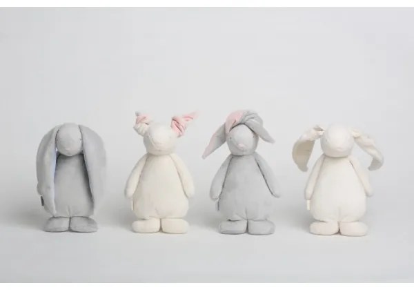 Pluș de îmbrățișat cu sunete și lumină Moonie iepuraș sky