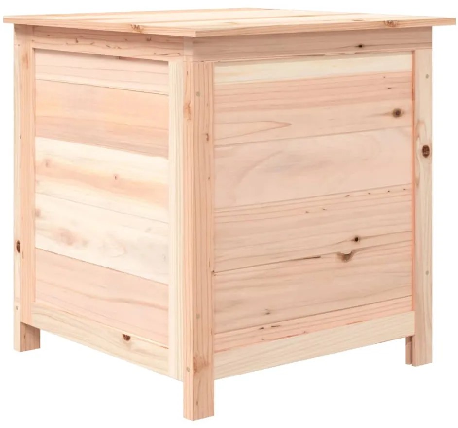 Cutie de perne de exterior 50x50x56 cm din lemn masiv de brad natural, 50 x 50 x 56 cm
