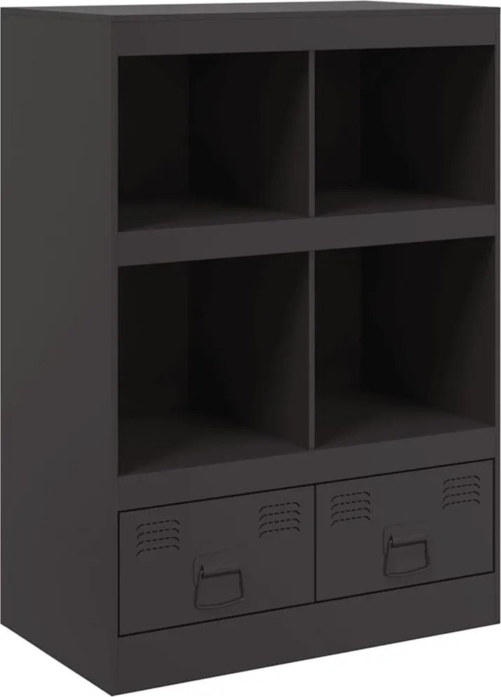 vidaXL Dulap înalt, negru, 67x39x95 cm, oțel