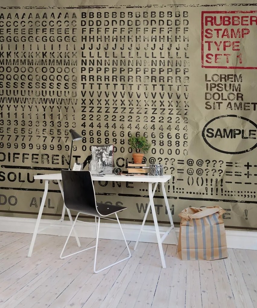 Tapet Rubber Stamp, wide, Rebel Walls