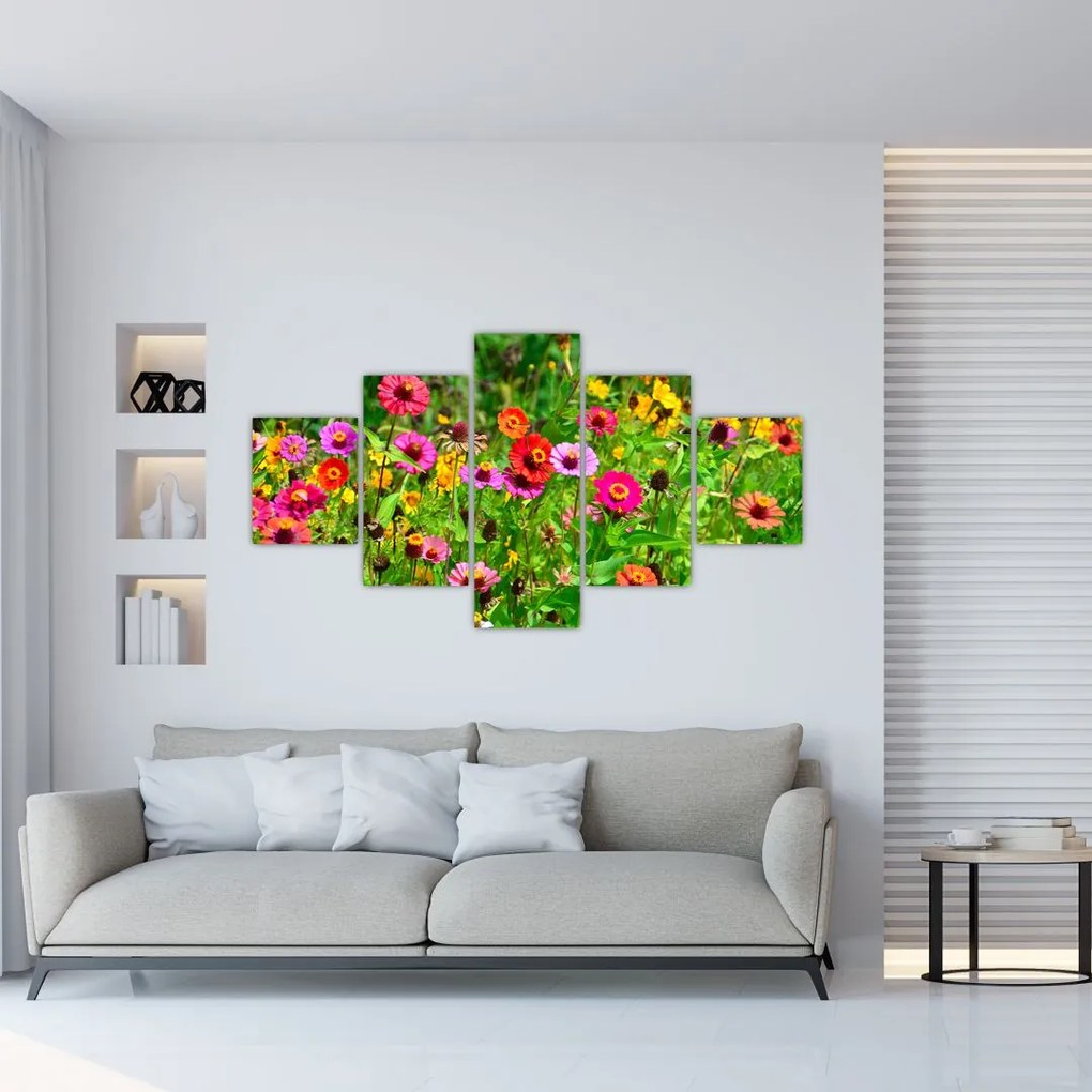 Tablou cu flori de luncă (125x70 cm), în 40 de alte dimensiuni noi