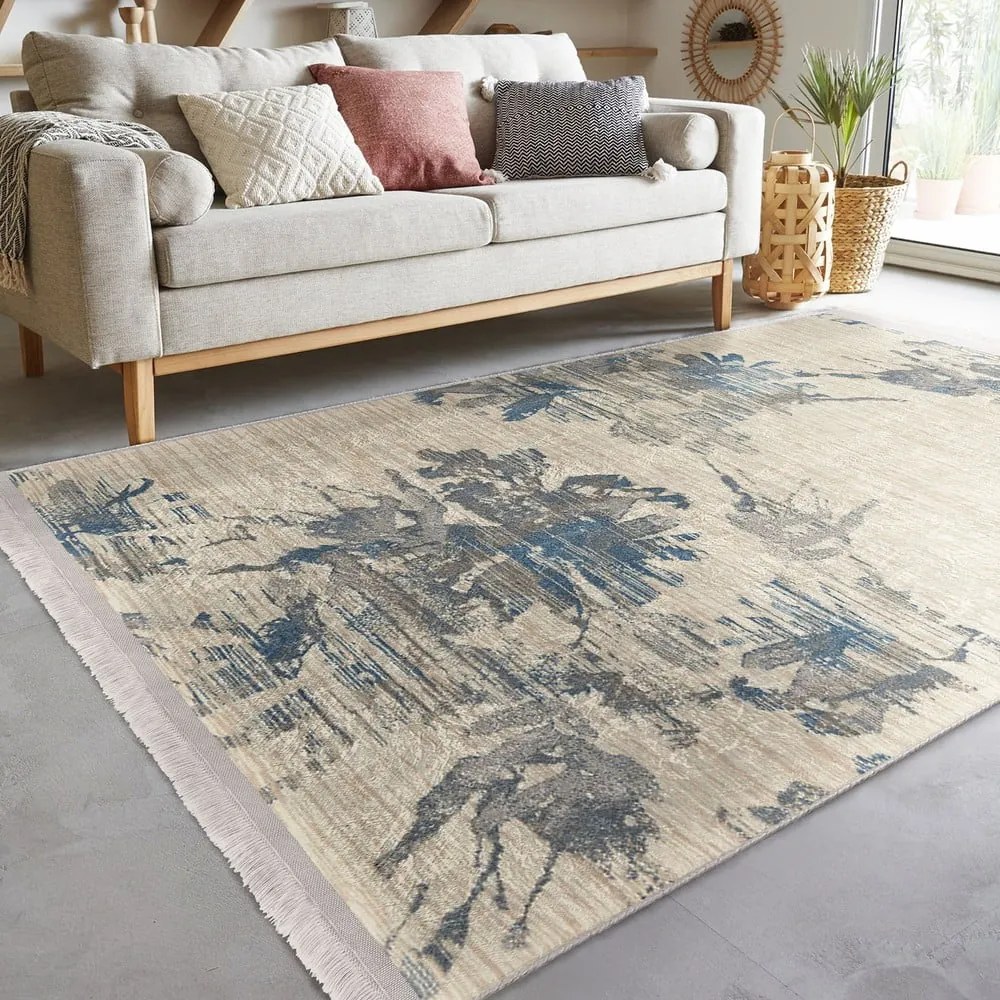 Covor albastru-bej 120x180 cm – Mila Home