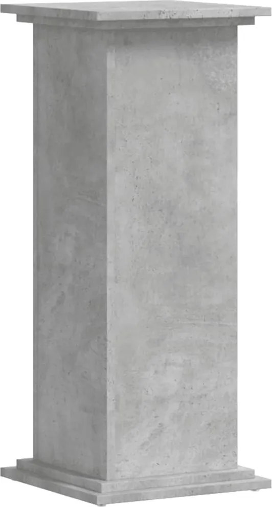 vidaXL Suport de plante, gri beton, 33x33x80 cm, lemn prelucrat