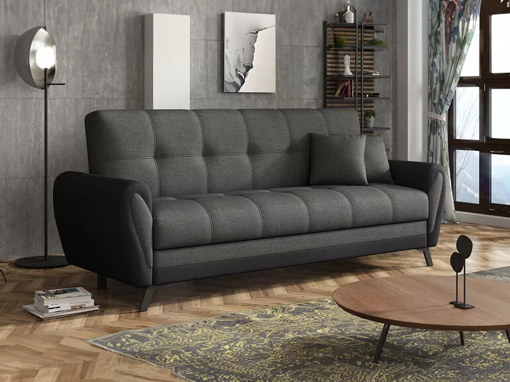 Canapea extensibilă Columbus 156Cutie de pat, 93x228x90cm, 65 kg, Picioare: Metal, Lemn: Pin
