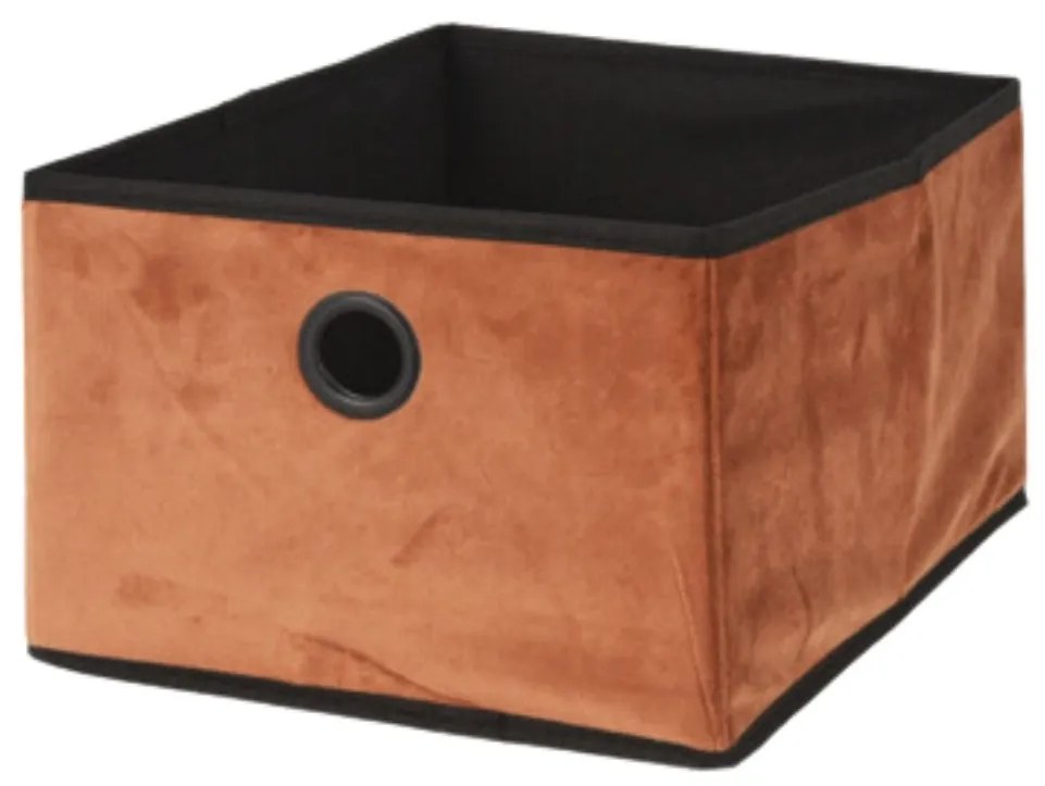 Cutie depozitare, deschisă, culoarea cărămiziu, 32x25x8 cm, Storage Solutions