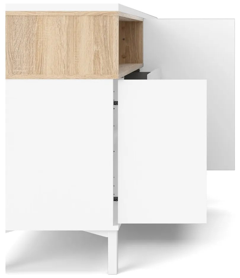 Comodă albă 176x90x49 cm Roomers – Tvilum