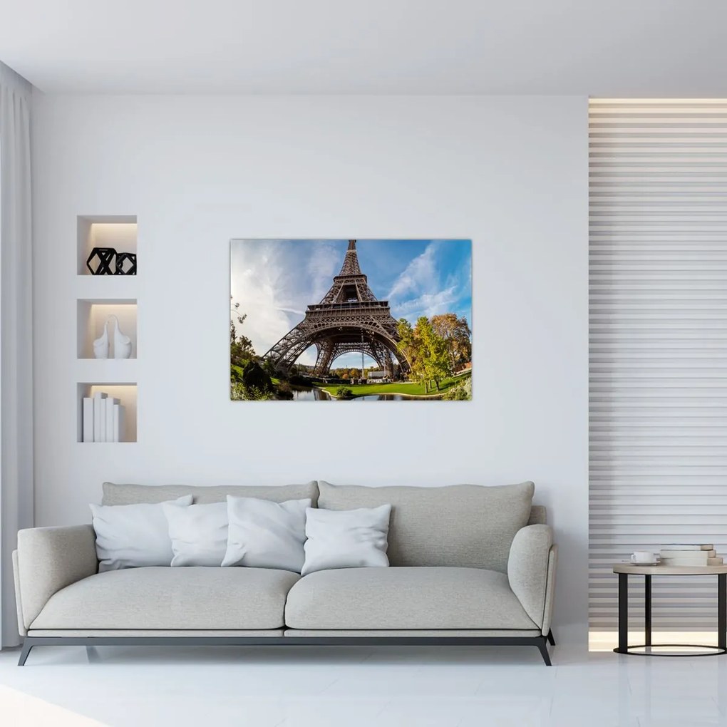Tablou - Turnul Eiffel colorat (90x60 cm)