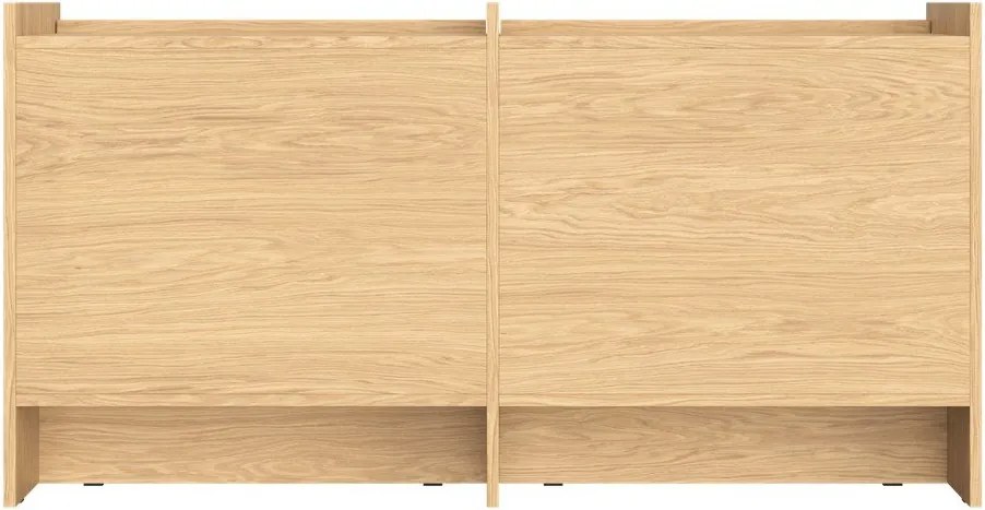 Comodă în culoare naturală cu aspect de lemn de stejar 146x76x51 cm Hido – noo.ma