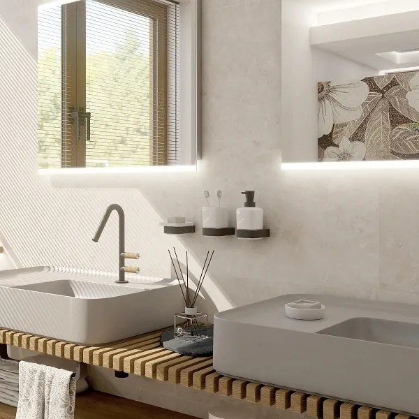 Dozator de săpun, suport de periuțe și cârlig de perete NIMCO NKC set-31K-T-90 NIKAU