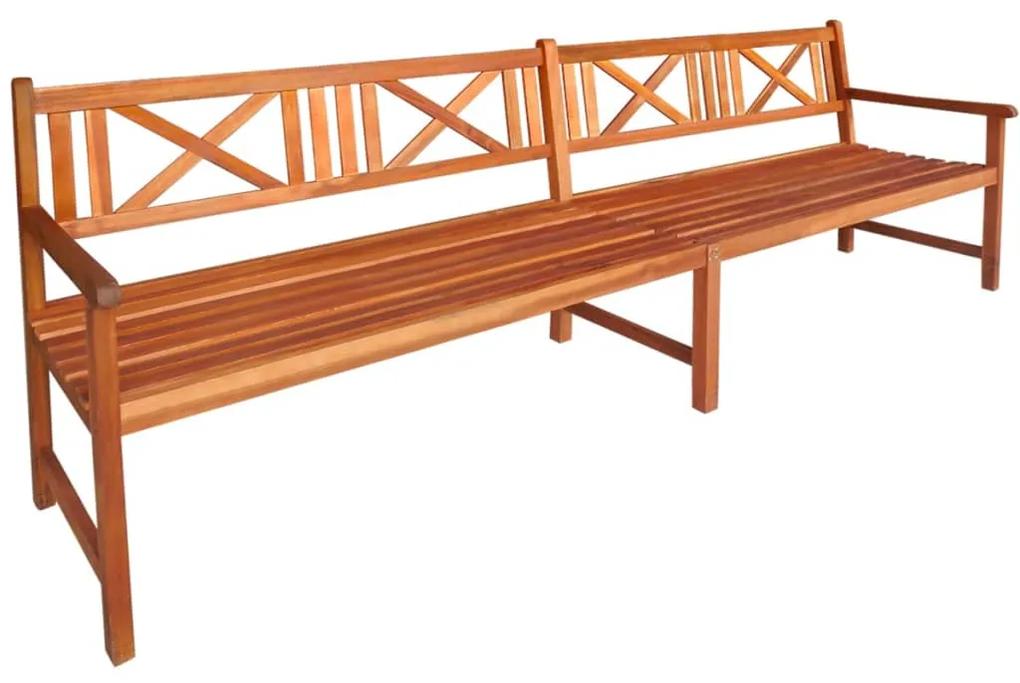 Banca de gradina, lemn masiv de acacia, 240 x 56 x 90 cm, maro