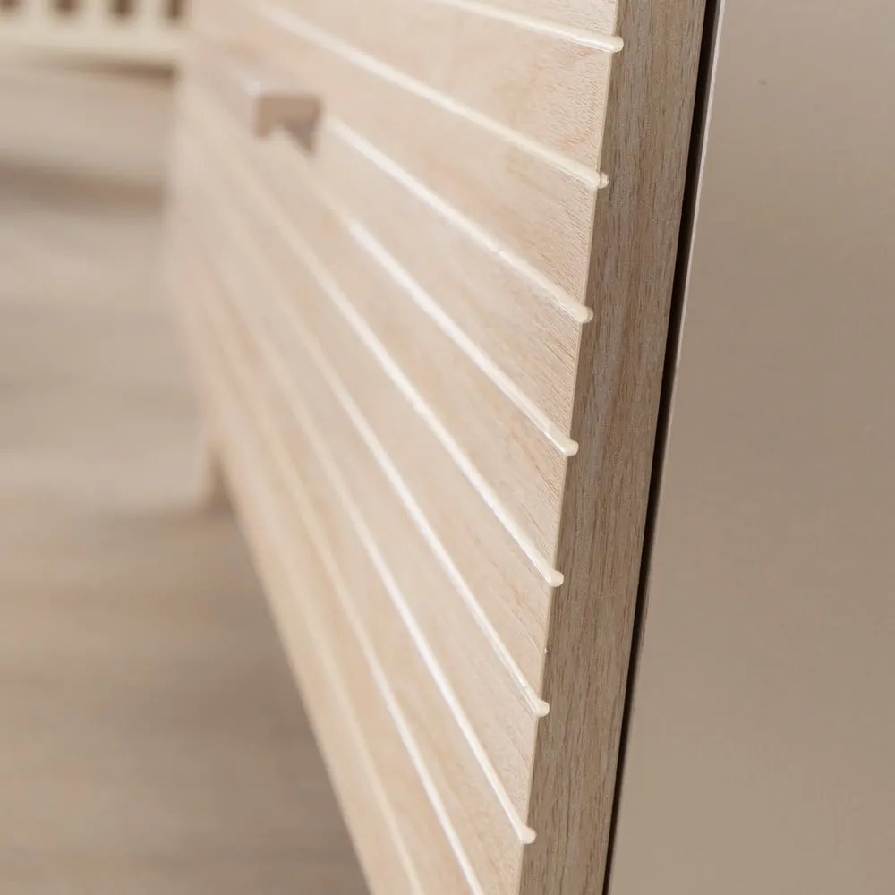 Șifonier de copii crem/în culoare naturală cu aspect de lemn de stejar 118x190x52 cm Sidney – Roba