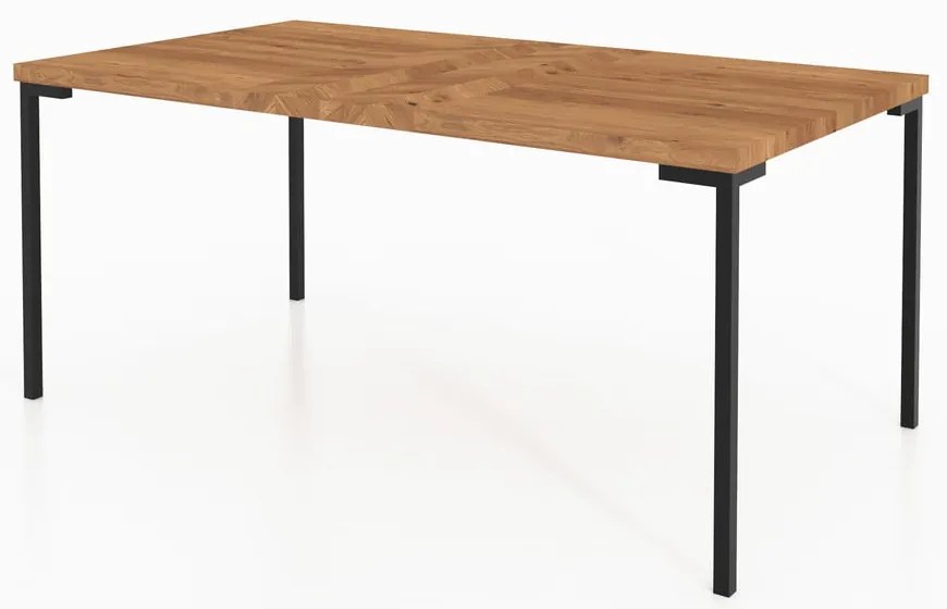 Masă dining din lemn de stejar 90x160 cm Abies – The Beds