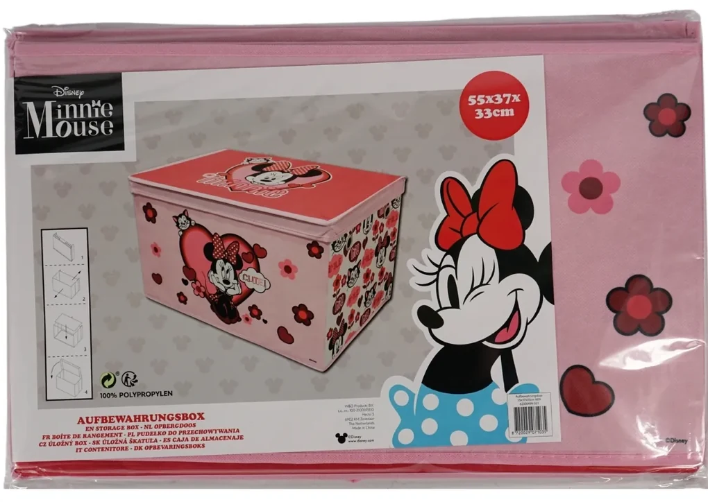 Cutie de depozitare pentru jucarii MINNIE MOUSE 55x37 cm roz