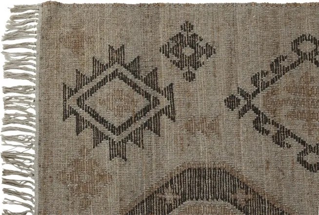 Covor kilim decorativ natural din iută și bumbac , "Kilim"