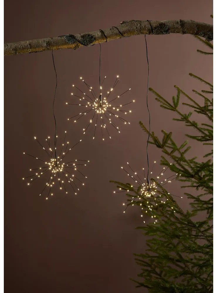 Decorațiune luminoasă neagră ø 25 cm Meteor – Markslöjd