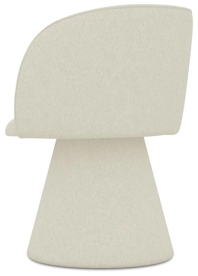 Scaun de sufragerie crem tapițat Maia – Makamii
