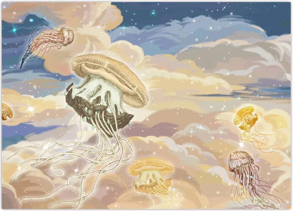 Tablou - Meduză Cerească (70x50 cm)