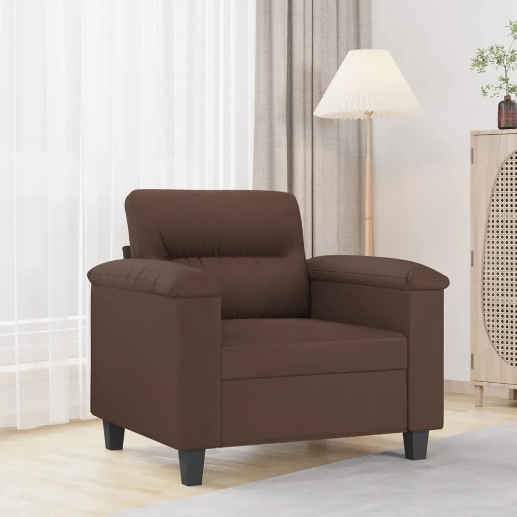 349241 vidaXL Canapea de o persoană, maro, 60 cm, piele ecologică