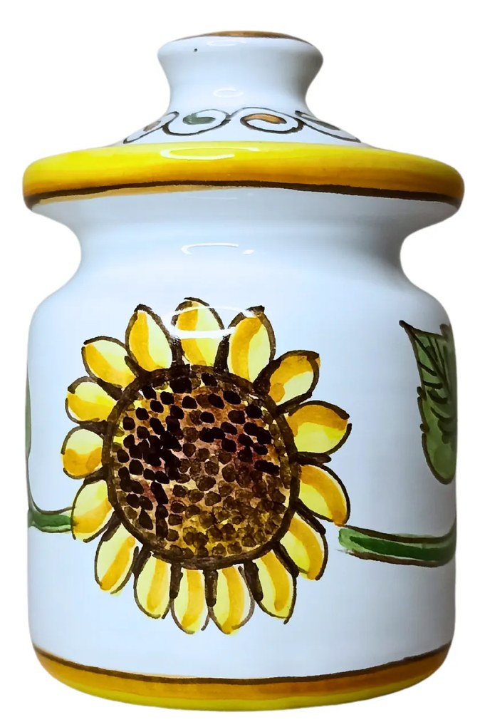 Set ceramică servit ceai/cafea model Floarea Soarelui