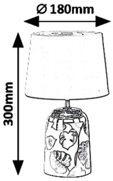 Veioza / Lampa de masa stil modern Sonal alb/argintiu