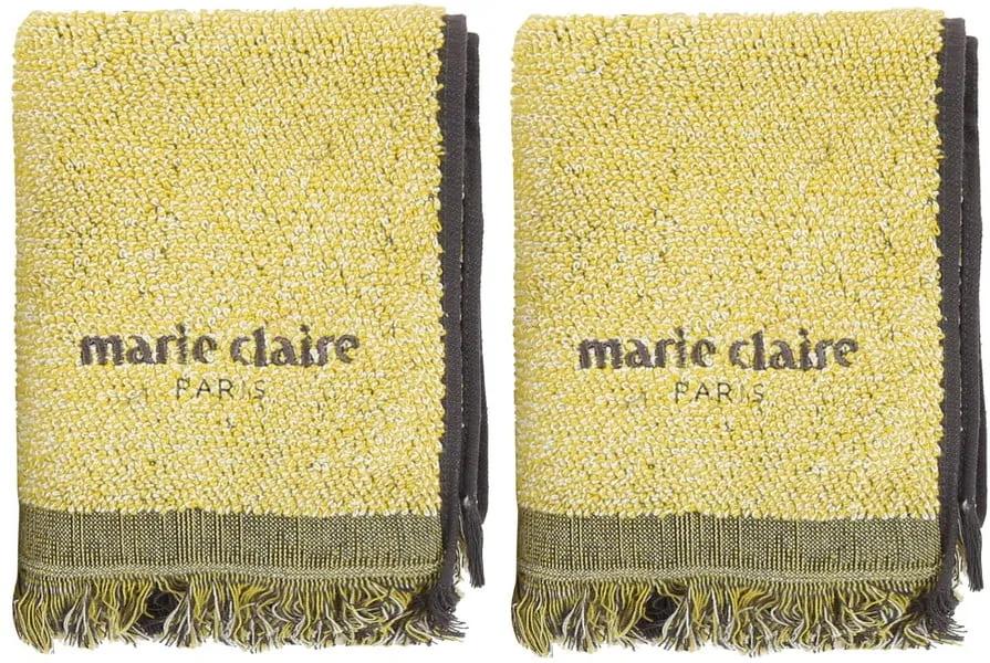 Set 2 prosoape Marie Claire Colza, 40 x 60 cm, galben