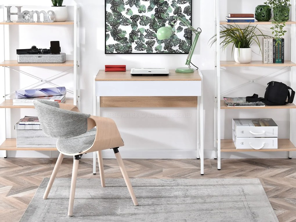 Masă PC Norway (stejar + alb). 1109803