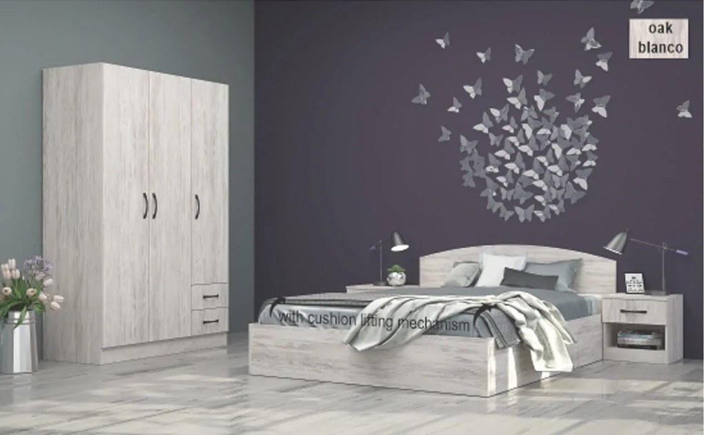 Dormitor Global3731 - stejar blanco
