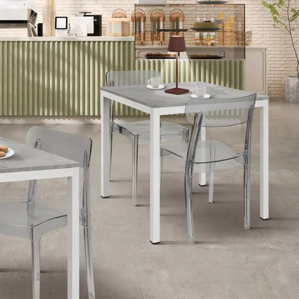 SET 4 SCAUNE TIVOLI- TRANSPARENT-HORECA-
