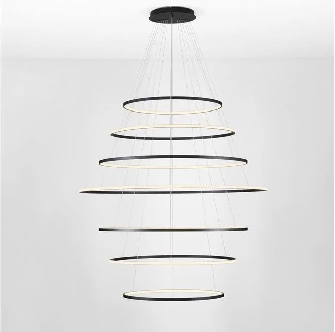Lustra LED CCT, Design Circular, 150cm, Negru, Maelo NVL-9130644