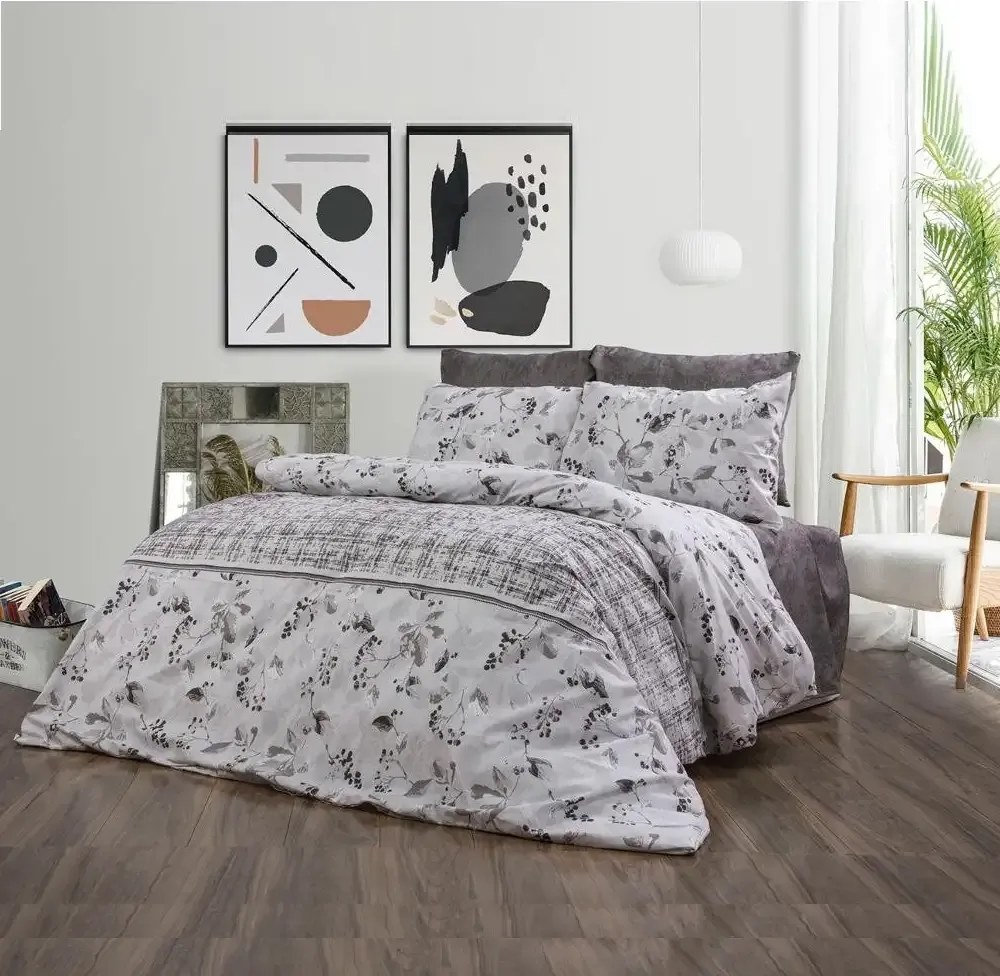 Lenjerie de pat bumbac satinat 2 persoane,homs,serie D 270,00035