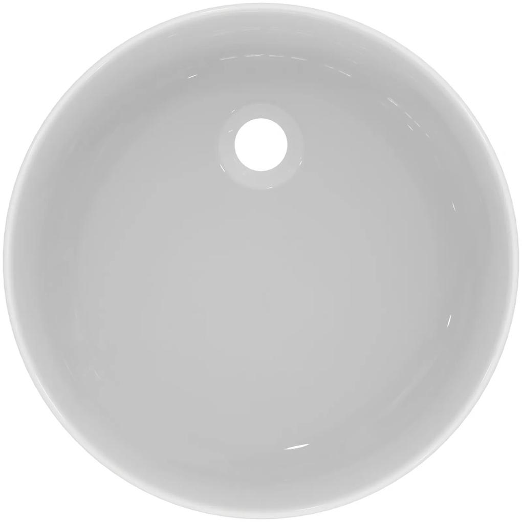 Lavoar pe blat alb 45 cm, rotund, Ideal Standard Conca