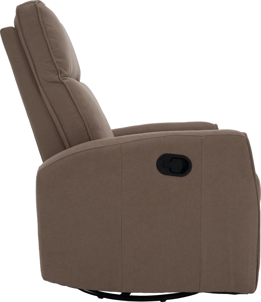 Fotoliu rotativ de relaxare, gri-maroniu taupe, MEKENZI