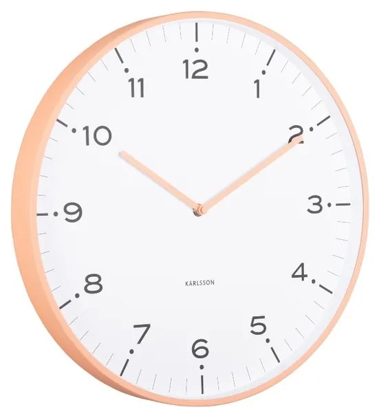 Karlsson 6011OR ceas de perete design, portocaliu,diametru 40 cm