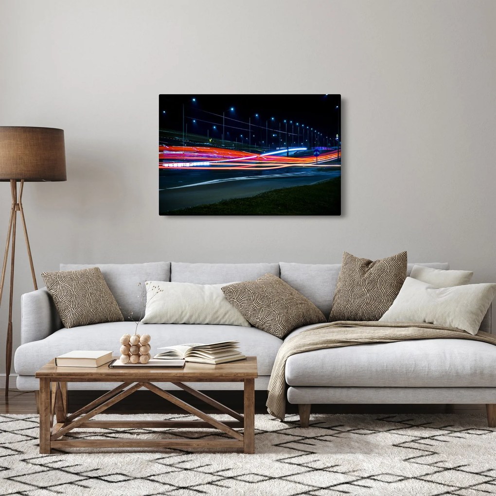 Tabloul orașului nocturn (90x60 cm)