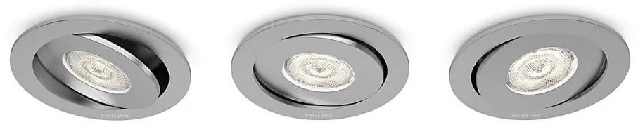 SET 3x corp de iluminat LED încastrat Philips 59183/48/16 ASTEROPE LED/4,5W/230V