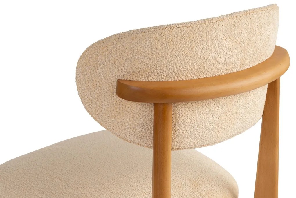 Set de scaune de sufragerie Lionte Beige și DarkOak, 2 buc.