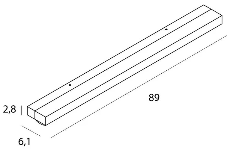 Aplica liniara LED, Protectie IP44 Trio 10W negru, 3000K