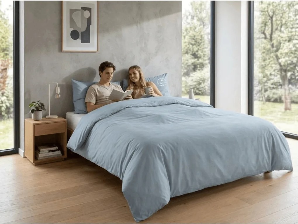 Lenjerie de pat din bumbac PLAIN BEAUTY gri deschis Dimensiune lenjerie de pat: 60 x 70 cm | 140 x 220 cm