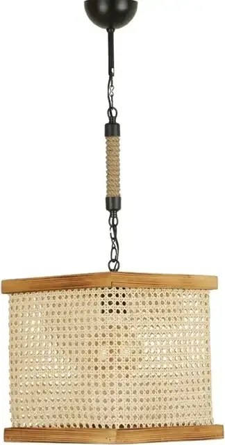 Lustra stil industrial lemn-metal,seria lx, homs,40056