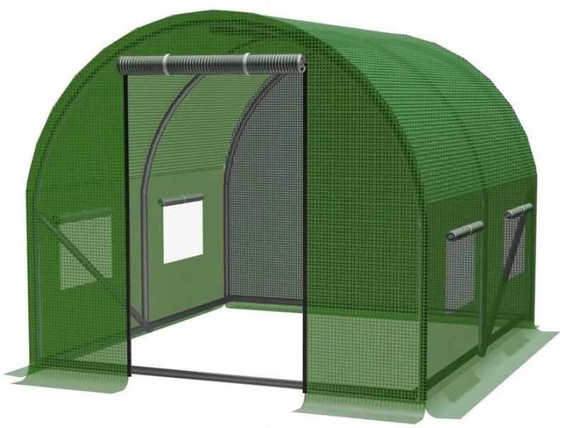 Solar de grădină verde 2 m x 2 m