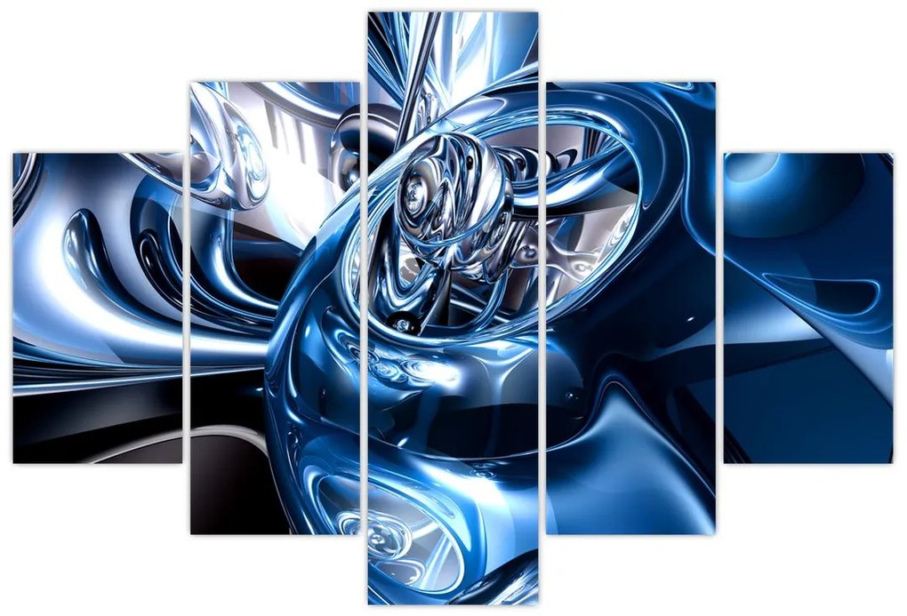 Tablou cu abstracție - cercuri (150x105 cm)