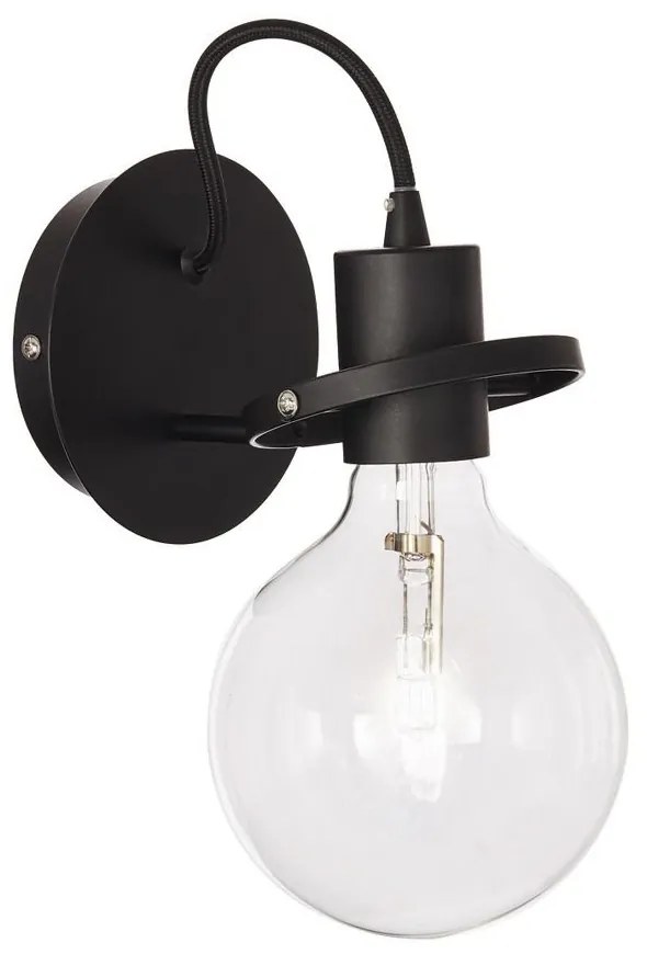 Aplica de perete design modern RADIO AP1 NERO 119502